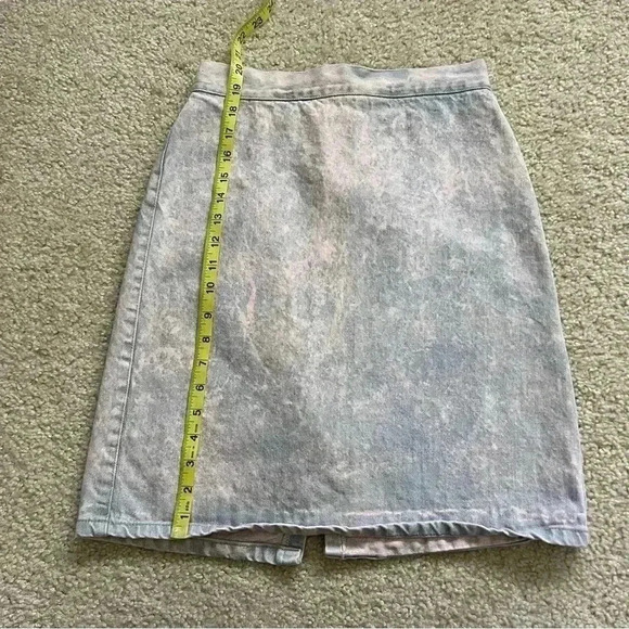 Bongo Vintage 90’s Gene Motesano Jean Skirt Pink Wash Women’s Size 7 Style 17302 - Picture 12 of 12